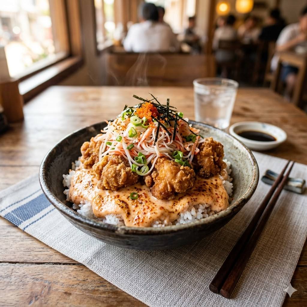 Mentai Rice Kani Karage Rice Bowl Boss